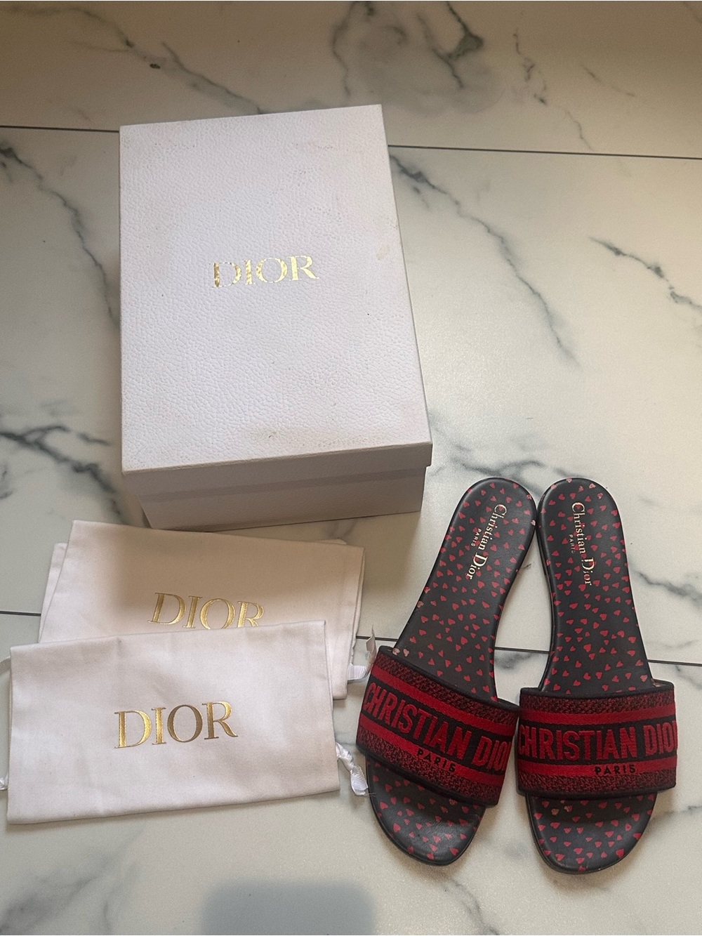Authentic Christian dior dway sandals